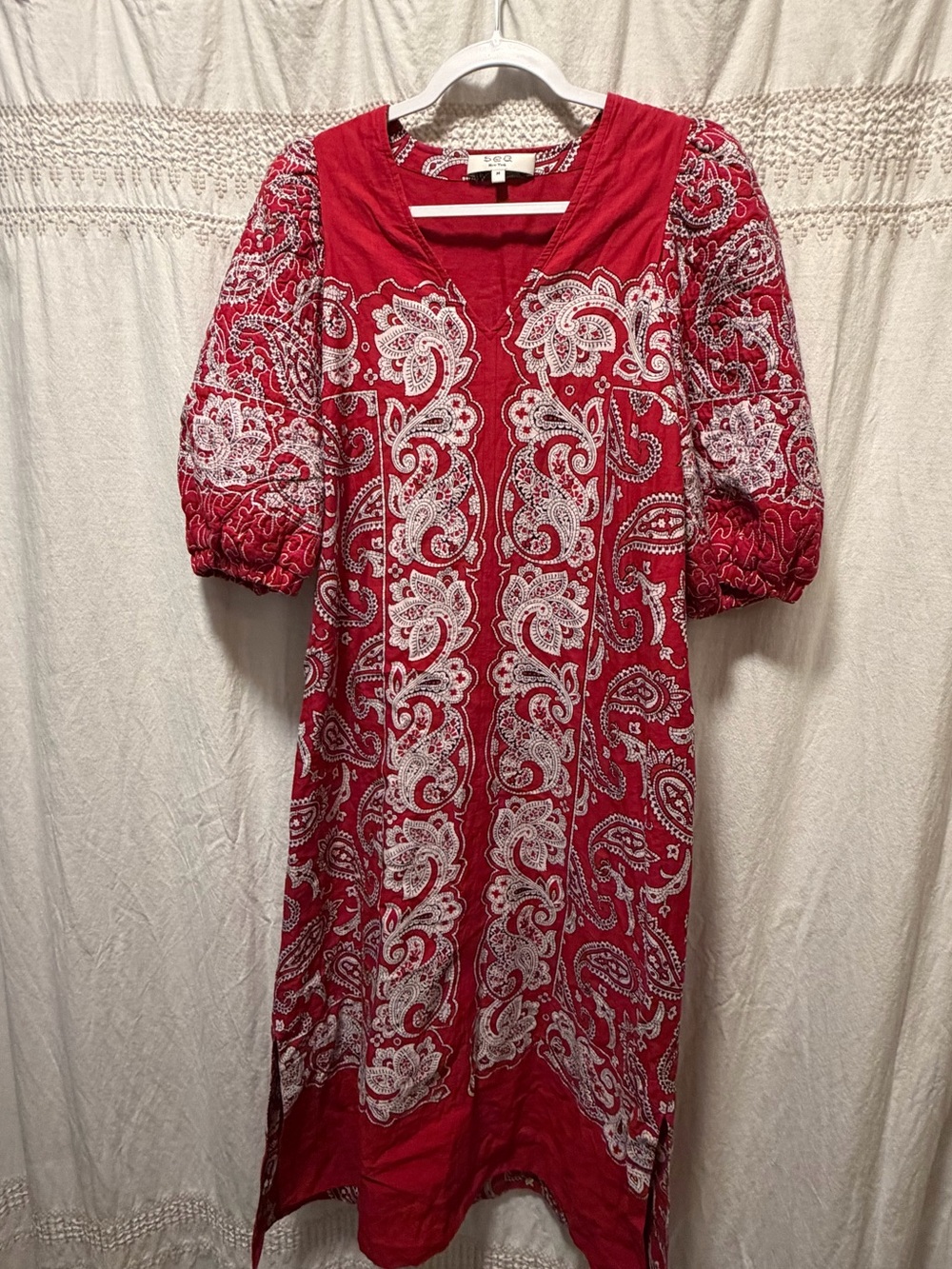 Sea New York Theodora Paisley Balloon Sleeve Dress